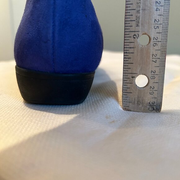NEW (NWOT) Clarks Propose Spire blue suede ballet flats sz 7.5 - Picture 7 of 16
